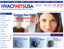 Tablet Screenshot of hvacpartsusa.com